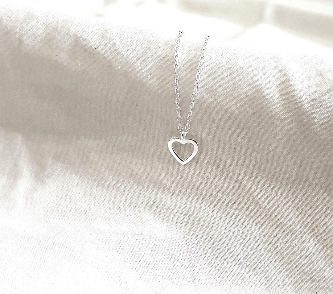 925 Sterling Silver Necklace With Heart,birthday Day Gift