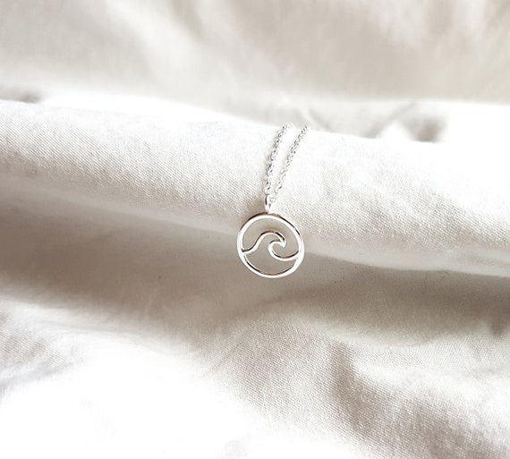 Anklet with wave, 925 Sterling Silver, Sustainable, Beach Jewelry, Wave Jewelry, Gift for Women