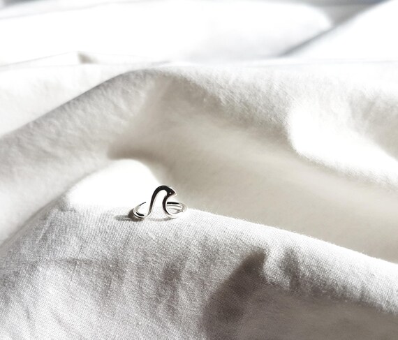 Ear Cuff Wave 925 Sterling Silver,Surf Jewelry,Ear Cuff Women,Gift for Her,Earring Wave,Silver Earring,Charity Shop