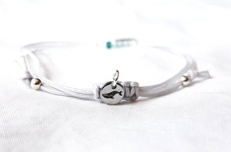 Bracelet Wave,Birthday gift women, Surf Bracelet, Bracelet for women, Gift for women,Adjustable bracelet, Silver jewellery,Charity Shop image 3