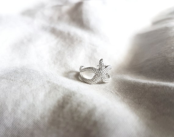 Starfish Ear Clamp,Birthday gift women925 Sterling Silver,Beach Jewellery,Gift for Her,Ear Jewellery Silver,Stainless Steel