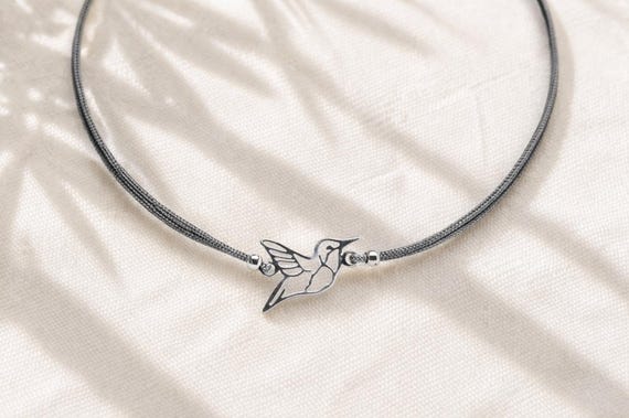 hummingbird bracelet 925 sterling silver - gift for her - meaningful jewelry for women