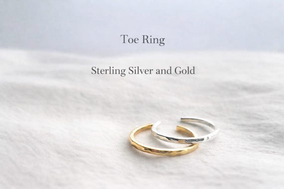 toe ring 925 sterling silver gold filled - minimalist summer jewelry - gift for women