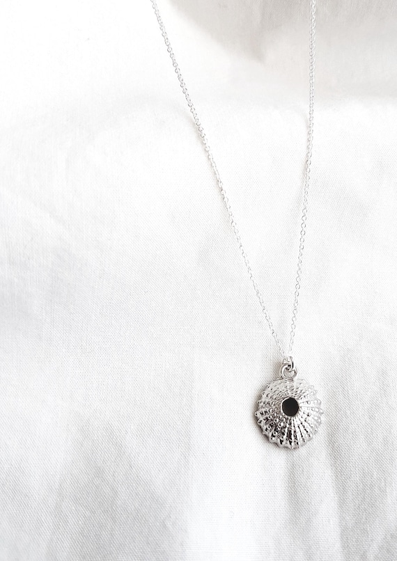 Sea urchin necklace,18k gold-plated,gift for her,oceanlover, sea urchin pendant,beach jewelry,birthday gift,adjustable necklace, charity