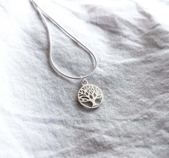 Tree of Life Necklace,925 Sterling Silver,Tree of Life Pendant Silver,Lucky Charm,Gift for Women,Stainless Steel,Charity Shop