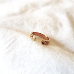 24k Gold Toe Ring,Adjustable Foot Ring,Wave Ring,Foot Jewellery,Gift for Her,Beach,Summer Jewellery,Surfing,Charity Shop image 6