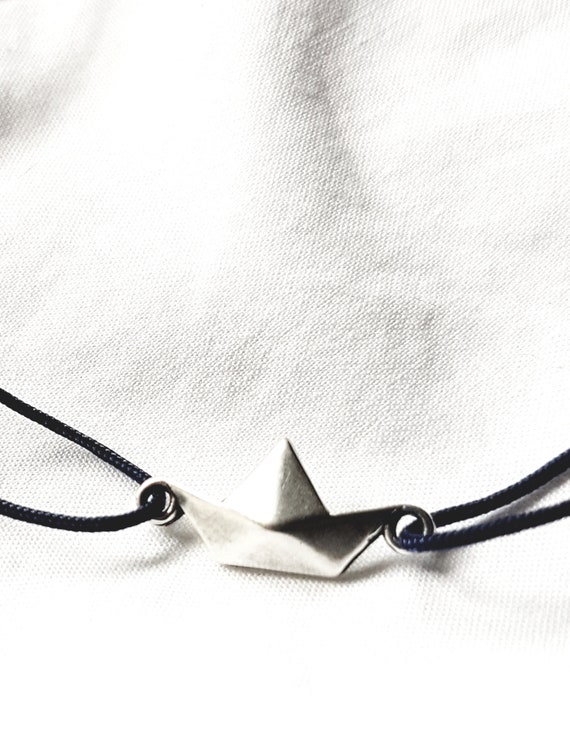 Children's bracelet "Ship Ahoy", bracelet for children, gift girl, gift boy, jewelry for children, boat pendant silver, birthday boy