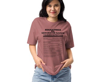 T-shirt "Educator in childcare – Nutritional values"
