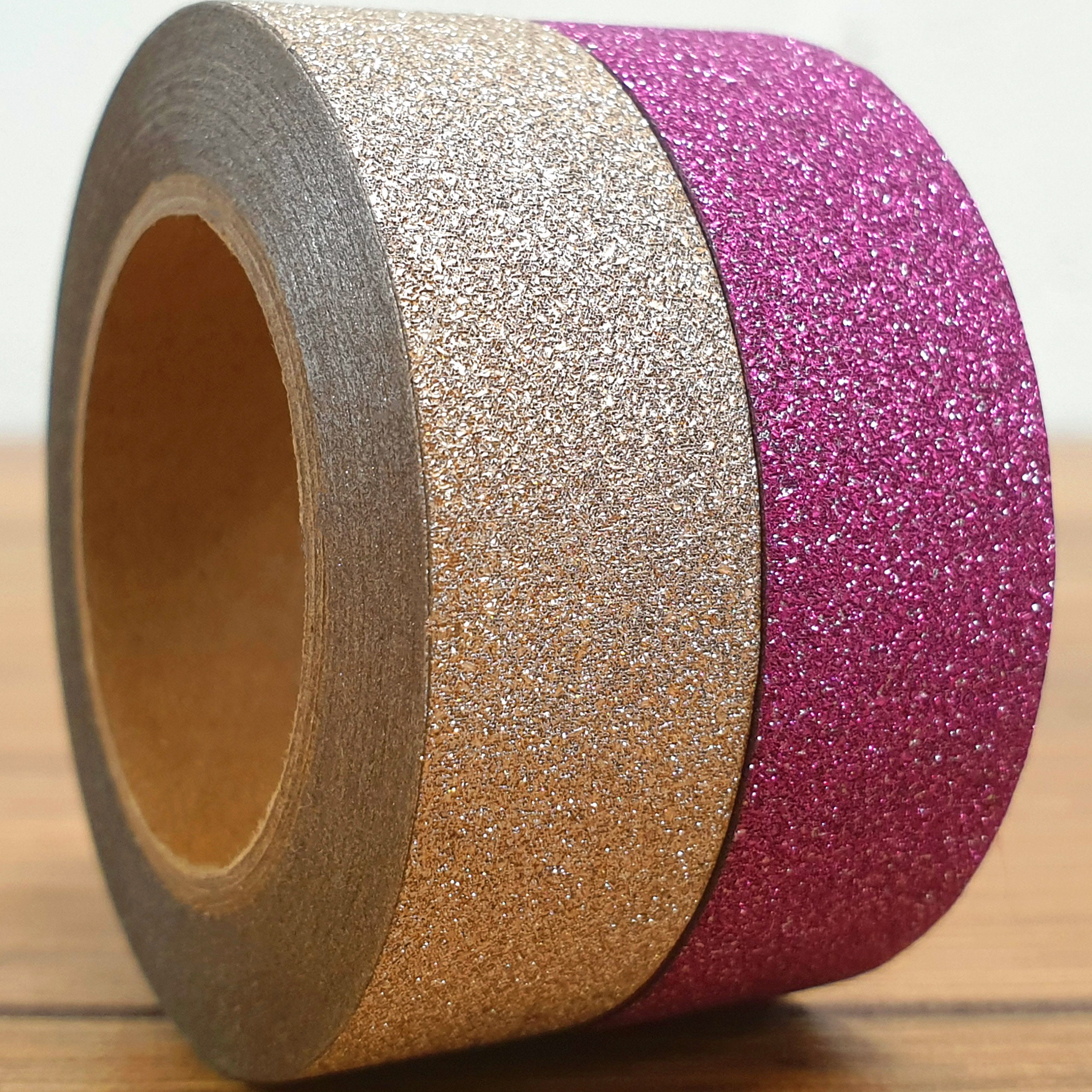 Glitter Washi Tape Rose Gold Pink Craft Masking Paper Sticky Ribbon Trim  10m -  Österreich