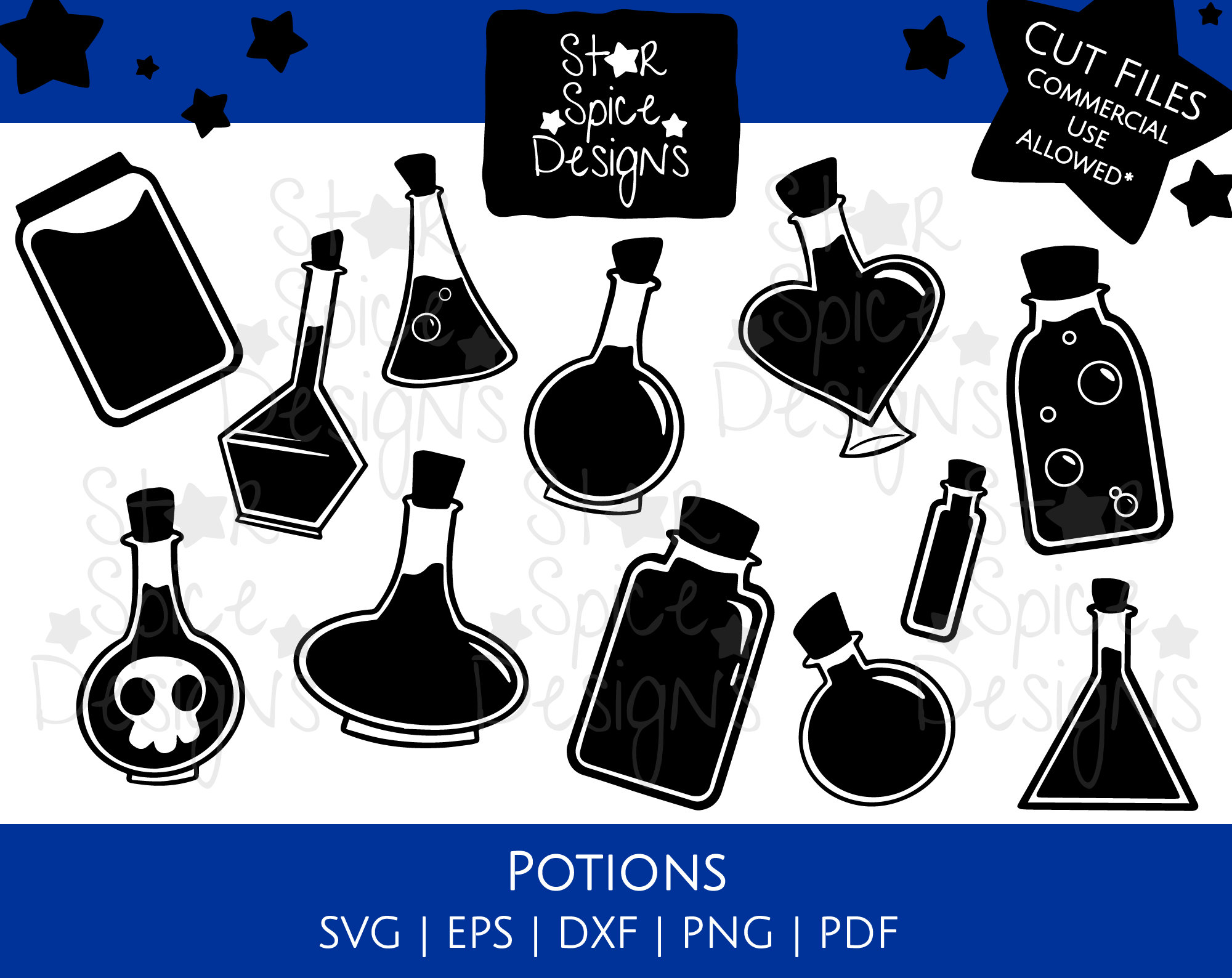 Potions Printable Cut Files - Etsy