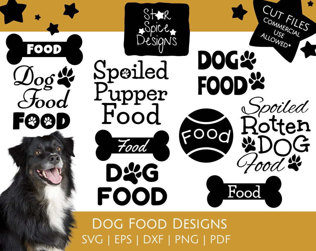 Dog Food Printable Cut Files - Etsy
