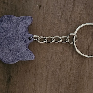 Resin Cat Head Keychain
