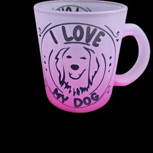 Color Frosted Glass Mug
