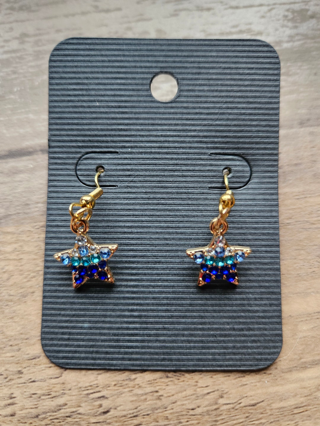 ☆関税込☆VINTAGE HOLLYWOOD★Sparkle Star Earrings★ Amazon.com: Black Glitter Star Dangle Earrings for Women 80