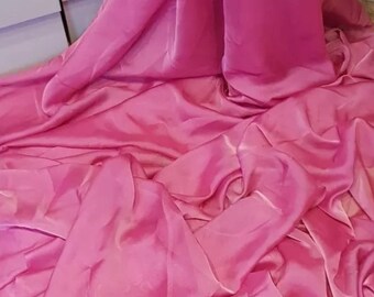 1M SOFT blush COLOURED CHIFFON FABRIC 44/" WIDE