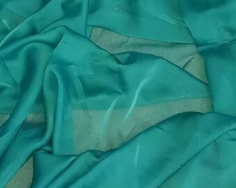 Emerald Green Cationic Chiffon Fabric 58'' PRICE PER METER