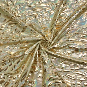 1m Confetti Metallic Stretch dress Fabric 58”