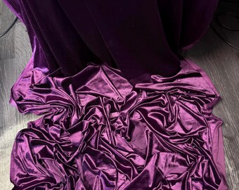 Tela de terciopelo rojo vino oscuro de 1 m y 147 cm de ancho