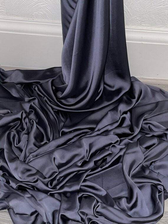 1m Charmeuse Smooth Satin Grey Colour Dress Fabric 58" Wide - Etsy