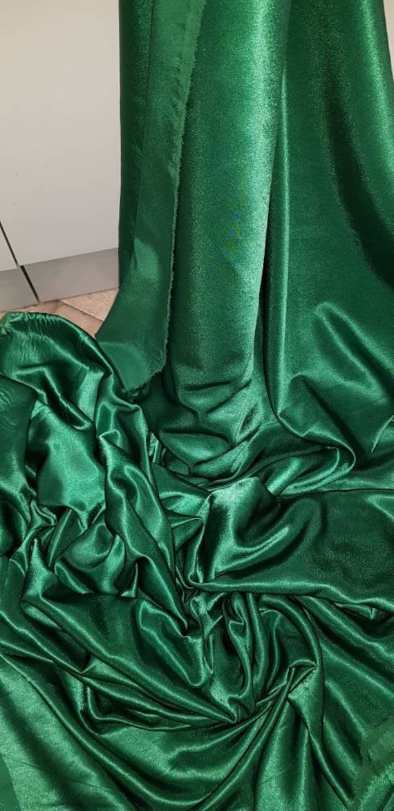 1 M TEAL GREEN DRESS SATIN FABRIC..58/" WIDE