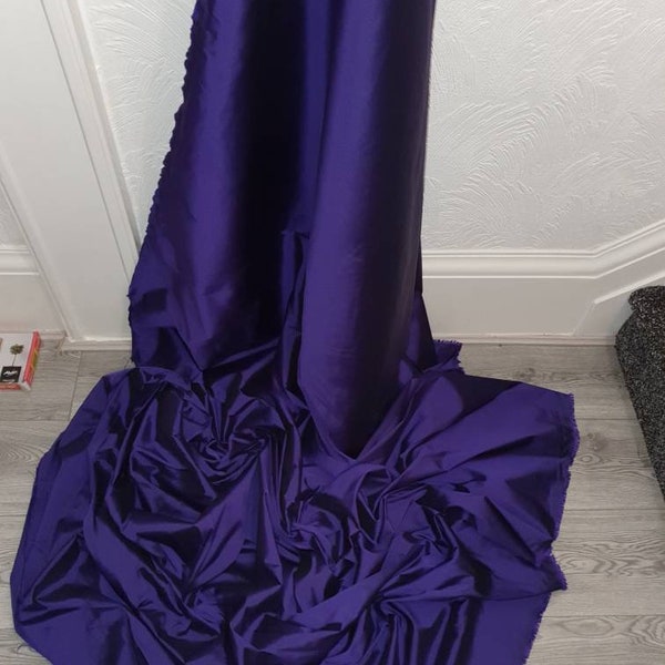 1m two tone purple   bridal taffeta fabric 58” wide