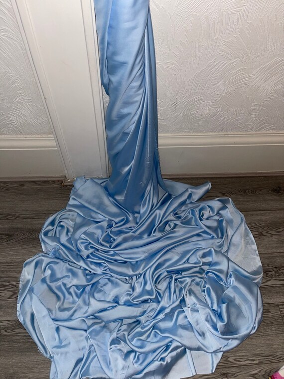 blue colour dress material Sky Blue Color Embroidery Worked Dress Materials at 495/piece(s) | Straight Shuits in Surat