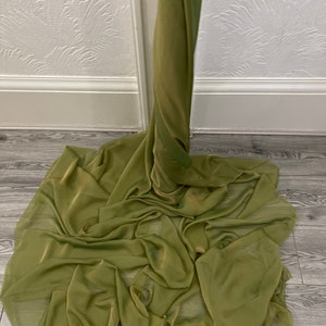 Olive Gold Cationic Chiffon Fabric 58'' PRICE PER METER - Etsy
