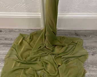 Olive Gold Cationic Chiffon Fabric 58'' PRICE PER METER - Etsy