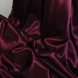 1m maroon  satin  dress fabric 58" wide