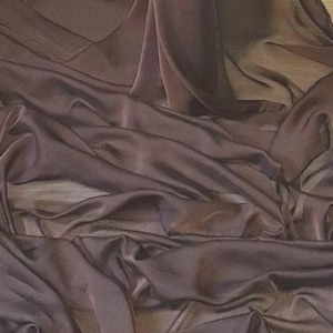 1m  cationic brown color  chiffon dress fabric 58&quot; wide