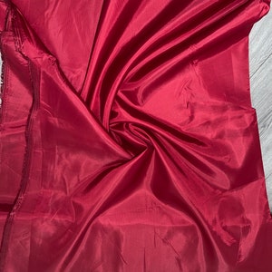 1m wine red polyester  lining  fabric 58&quot; wide