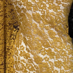 1m gold paisley floral  gupire lace fabric bridal fabric 58” wide