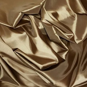 1M caramel gold  taffeta fabric 58” wide