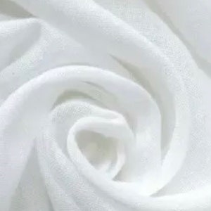 100% white Cotton Muslin Fabric Premium Cloth Craft Material 44” Wide Per Meter