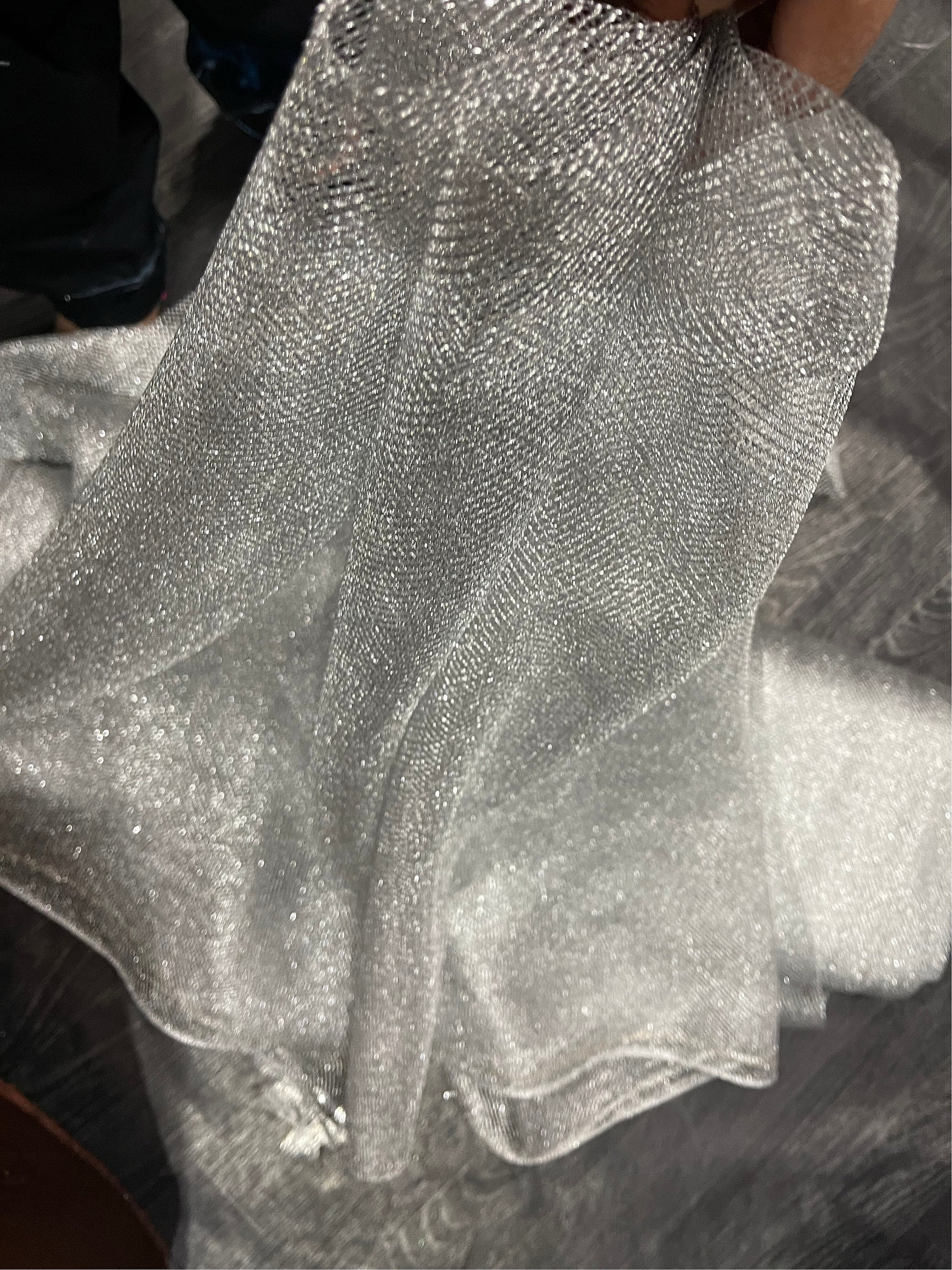 Silver Metallic Lurex Mesh Net Fabric per Metre 58” - Etsy