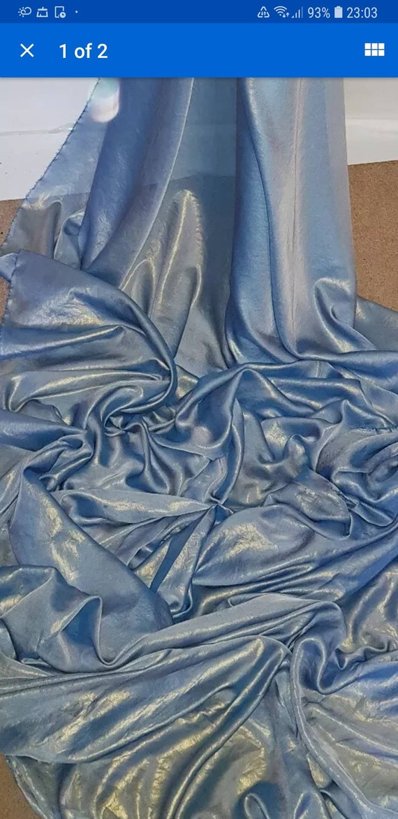 1M NEW baby pink silver shimmer SHIMMER DRESS CHIFFON FABRIC 58/" WIDE