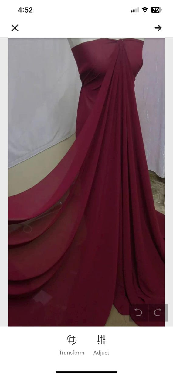 red georgette dress material 1m wine red crepe georgette chiffon dress fabric 58" wide