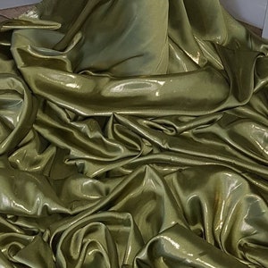 画材 Green gold chiffon Olive Gold Cationic Chiffon Fabric 58'' PRICE PER METER - Etsy