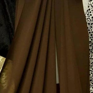 1m brown  crepe georgette  chiffon dress fabric 58&quot; wide