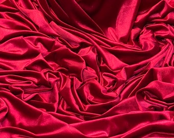 1m de tela de terciopelo rojo burdeos de 58" de ancho