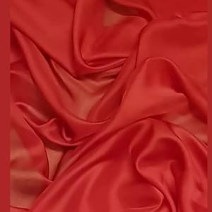 1m  cationic red  chiffon dress fabric 58" wide