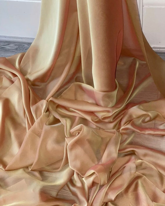 white christmas dresses Loveshackfancy Galatea Metallic Silk Chiffon Gown main image 1