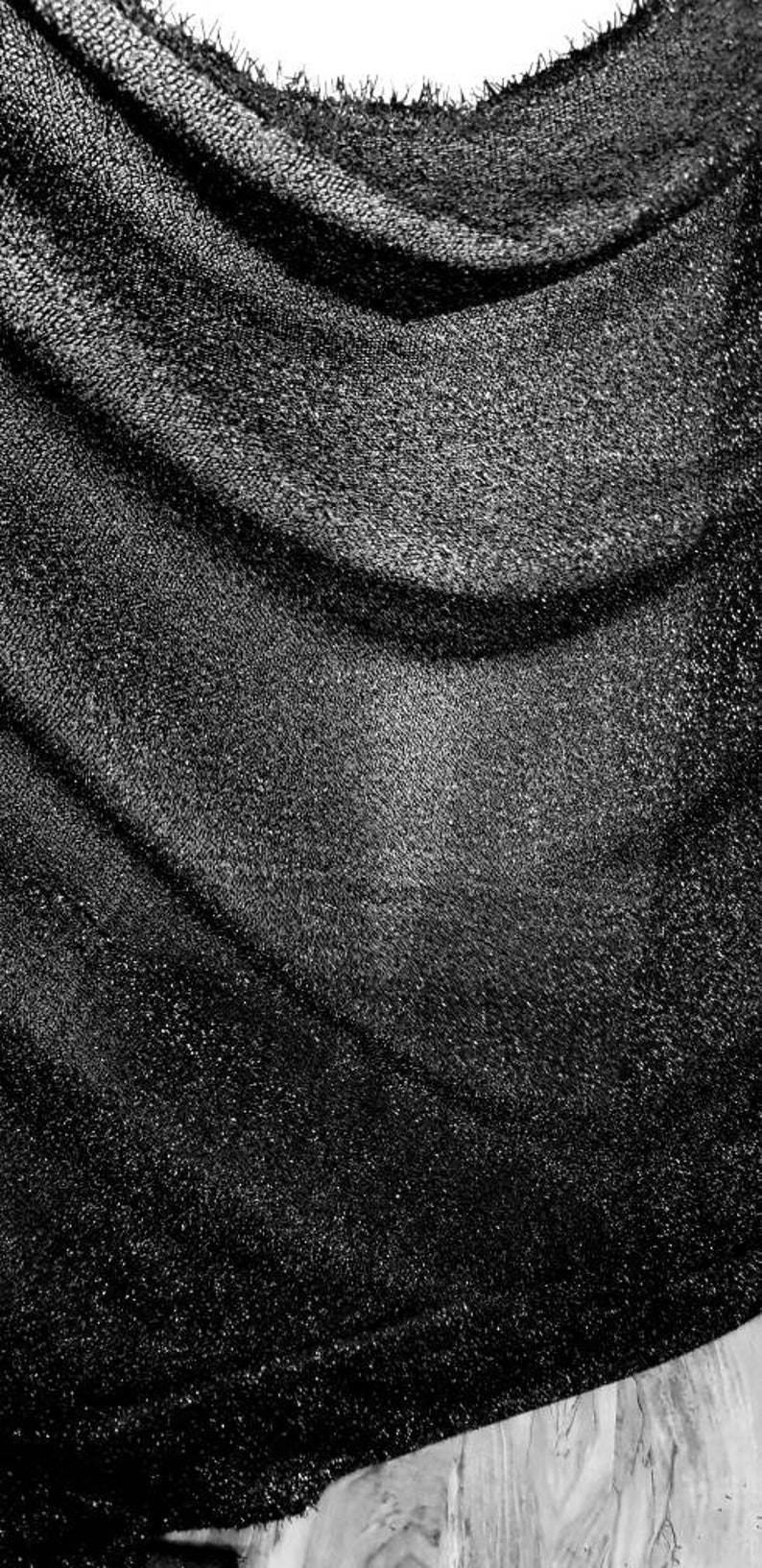 1m Black Tinsel Lurex Sparkley Fabric Dress Decorating Fabric Etsy