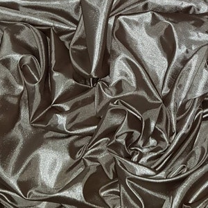 1 m stenfärgad polyester deluxe linnetyg 137 cm bred bild 2