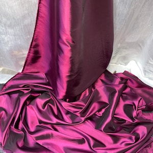 1M fuscia pink taffeta fabric 58” wide