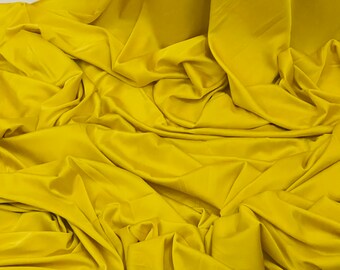 1m  chameuse  smooth satin yellow color  dress fabric 58" wide