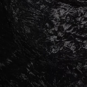 1m Black  ice crush velvet  fabric 58” wide