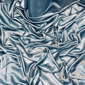 1m crêpe turquoise blauwe kleur bruids satijnen jurk stof 58&quot; breed