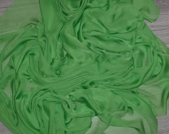 Emerald Green Cationic Chiffon Fabric 58'' PRICE PER METER