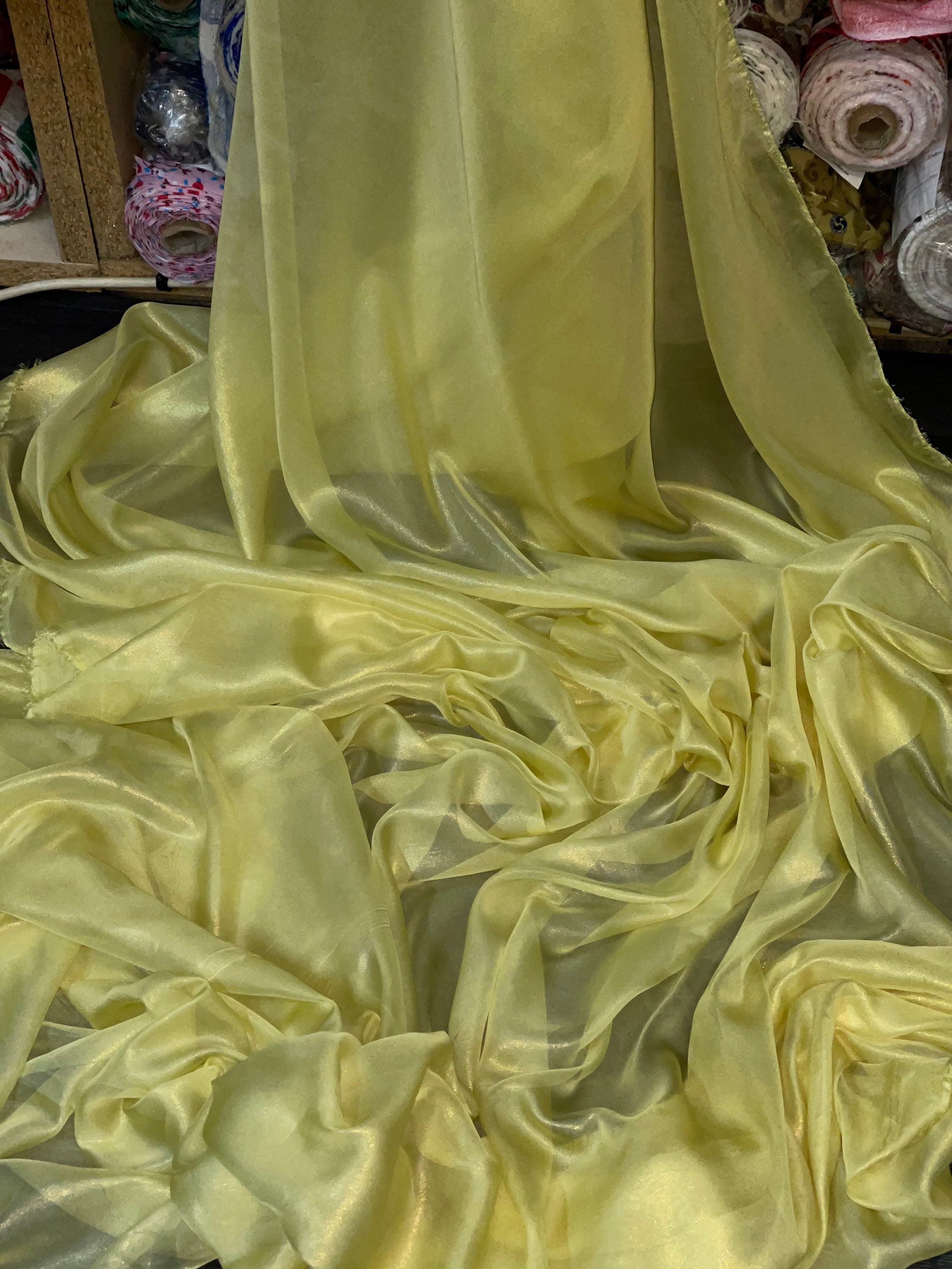 Mousseline De Soie 100% Soie Ivoire - Tissus En Ligne